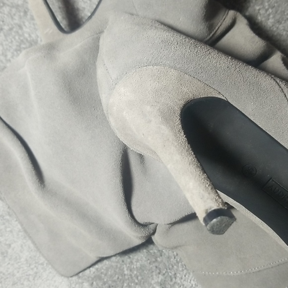 Audrey Brooke gray slouchy gray suede boot size 9.5 - Picture 5 of 9